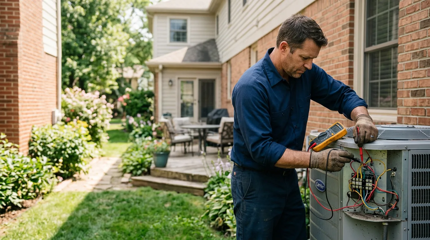 HVAC technician working near Glen Richey, PA